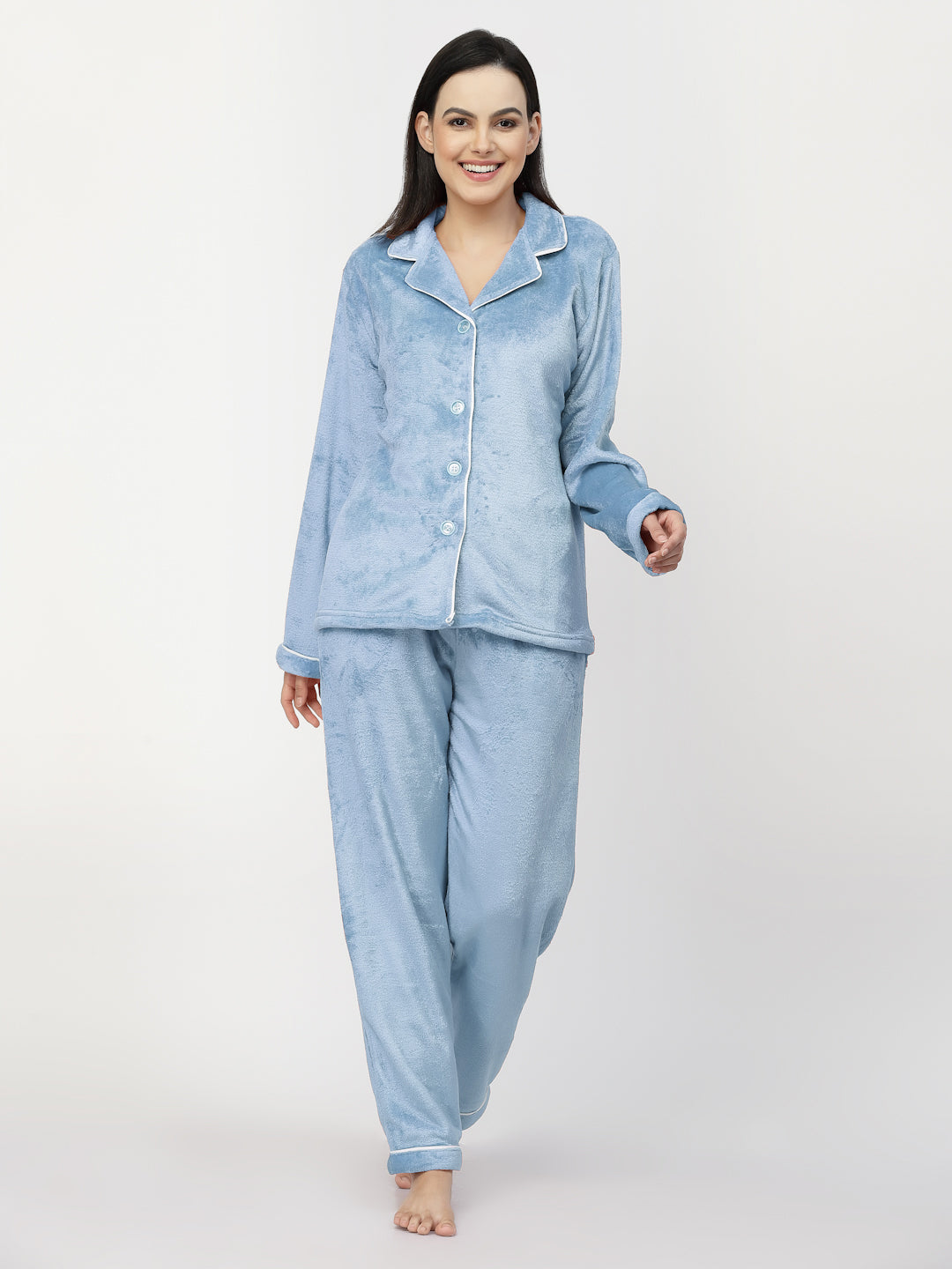 Woolen Fleece Night Suits for Women by KLOTTHE®