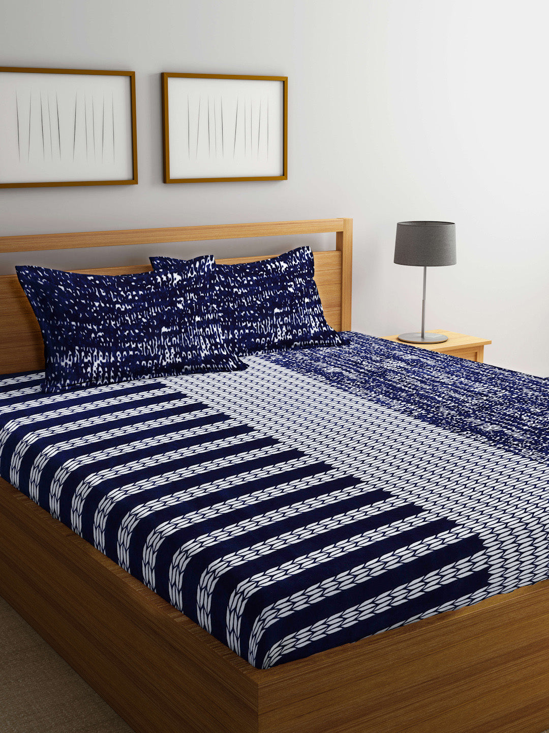 Winter Special Woolen Fleece King Size Bedsheets with 2 Pillow Covers by KLOTTHE®
