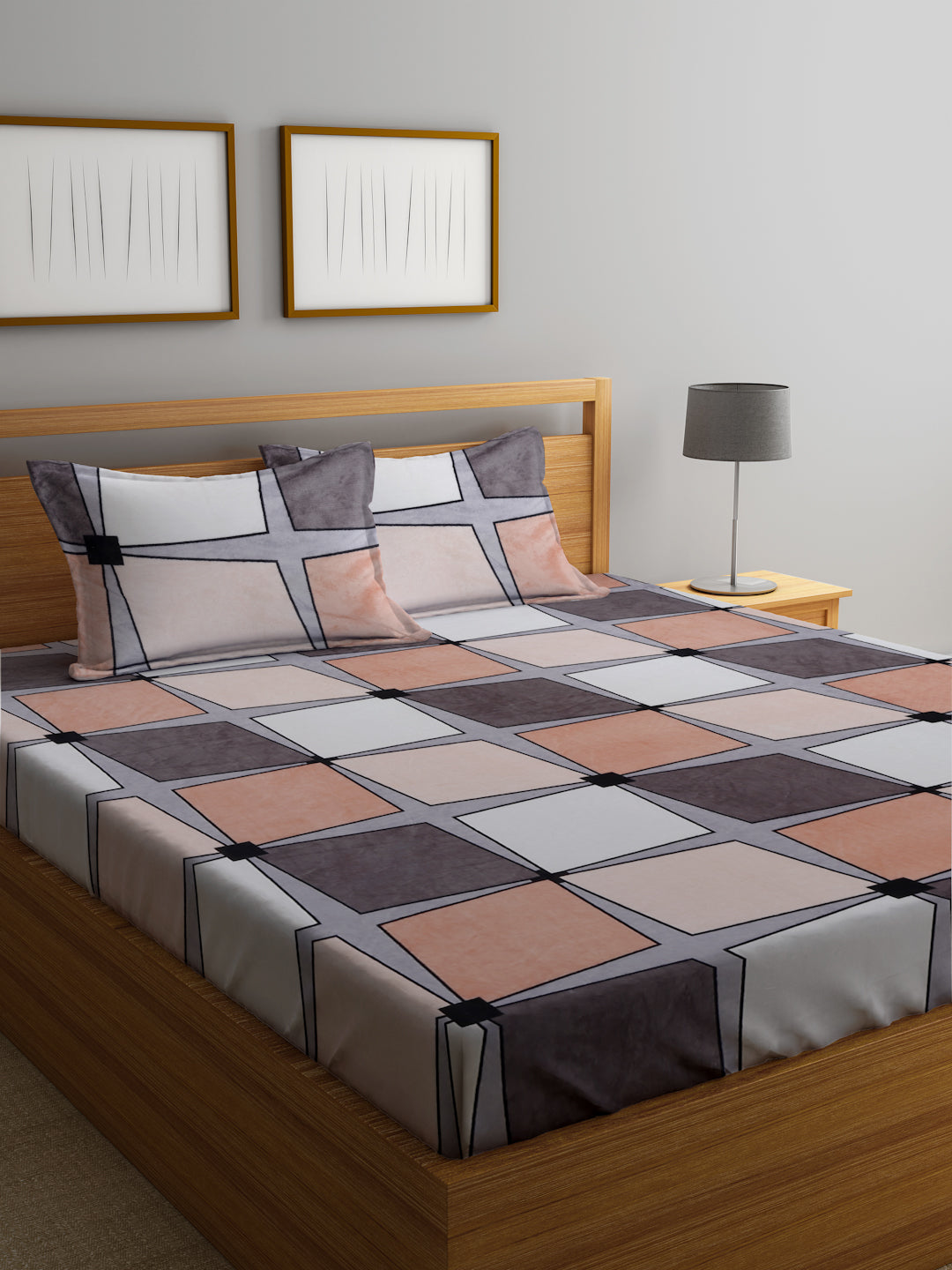 Woolen Fleece King Size Bedsheet with 2 Pillow Covers by KLOTTHE® (Winter Special)