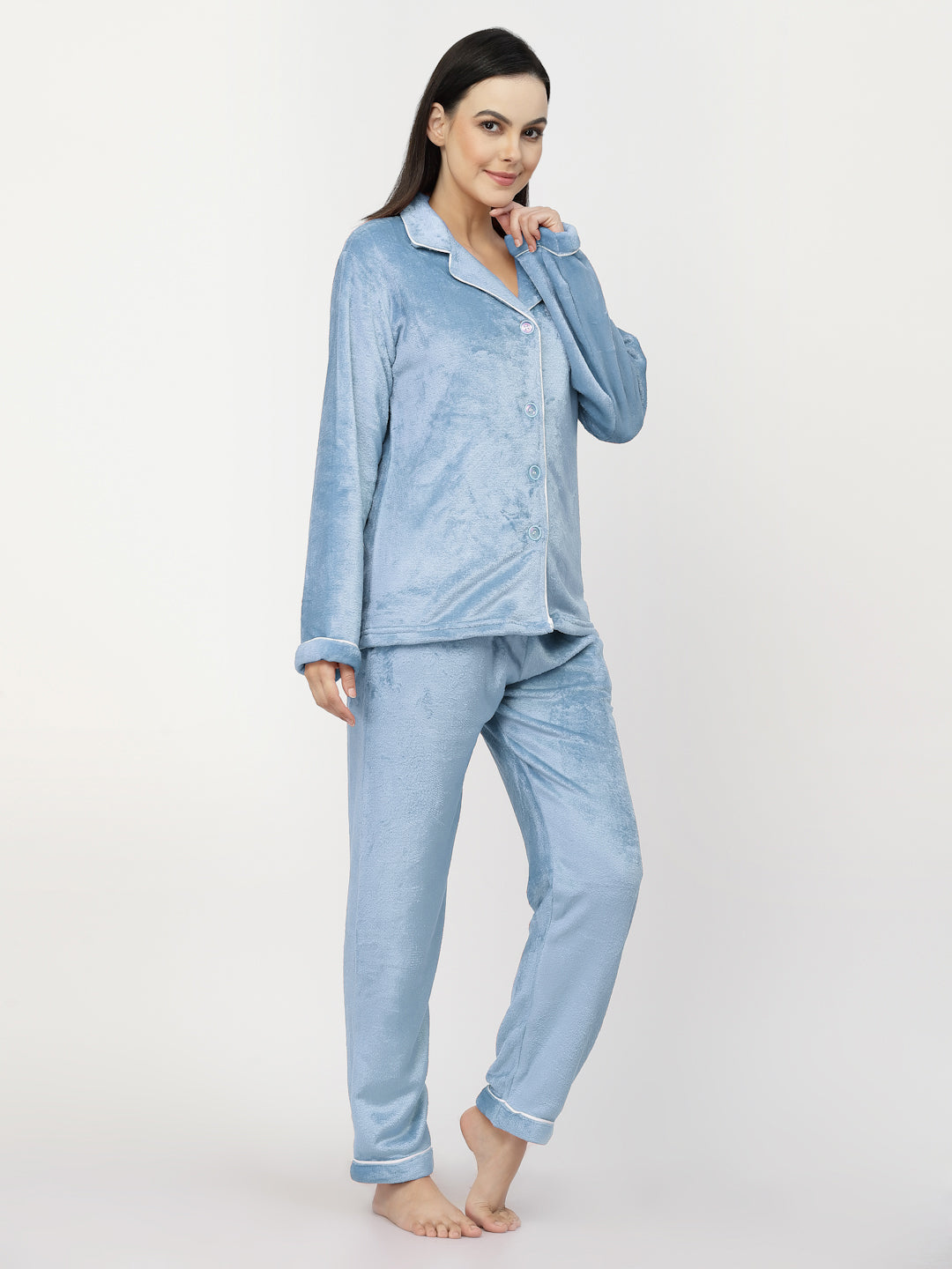 Woolen Fleece Night Suits for Women by KLOTTHE®