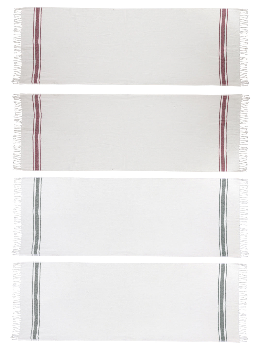 Klotthe Unisex Set of 4 Solid 233 GSM Bath Towels
