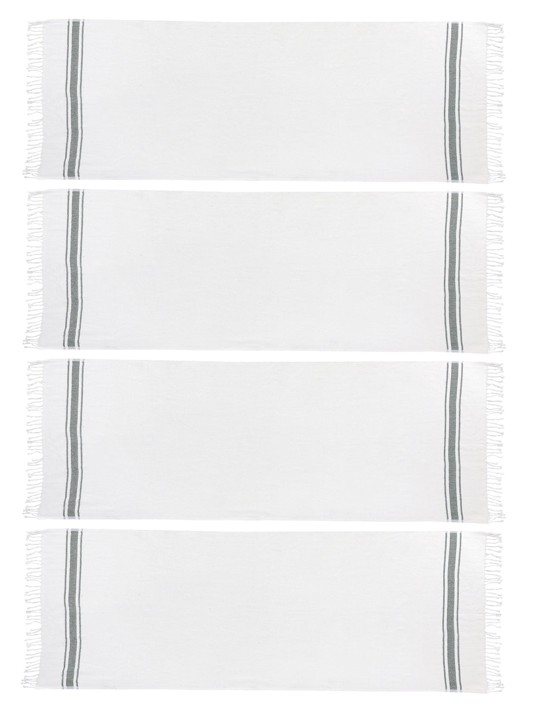 Klotthe Unisex Set of 4 Solid 233 GSM Bath Towels