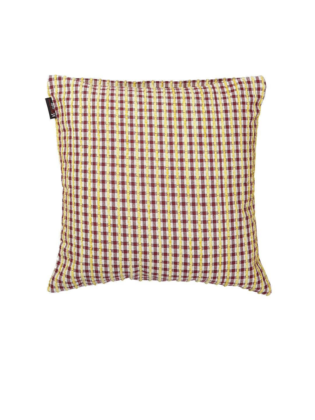 KLOTTHE Set of Five Multi Poly Cotton Cushion Covers With Microfibre Fillers (40X40 cm)
