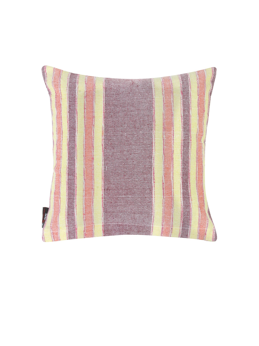 KLOTTHE Set of Five Purple Poly Cotton Cushion Covers With Microfibre Fillers (35X35 cm)