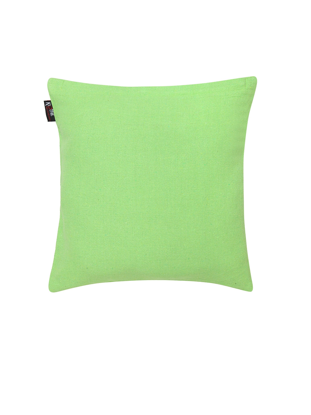 KLOTTHE Set of Five ParrotGreen Poly Cotton Cushion Covers With Microfibre Fillers (40X40 cm)
