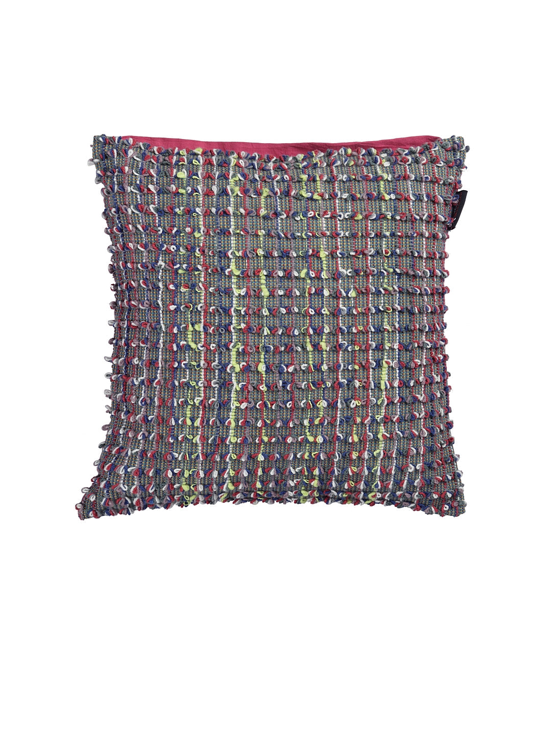 KLOTTHE Set of Five Multi Poly Cotton Cushion Covers With Microfibre Fillers (40X40 cm)