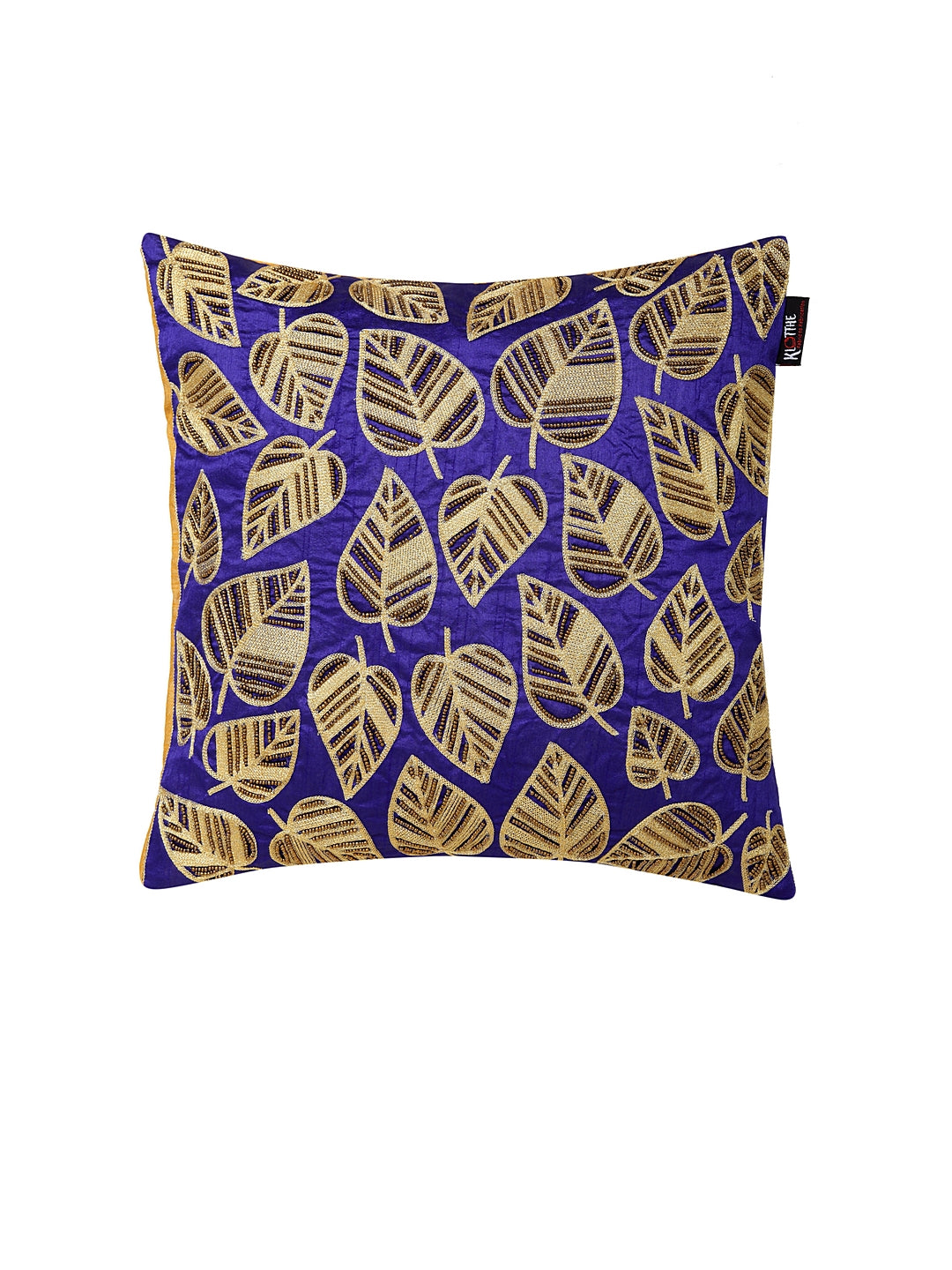 KLOTTHE Set of Five Purple Poly Cotton Cushion Covers With Microfibre Fillers (40X40 cm)