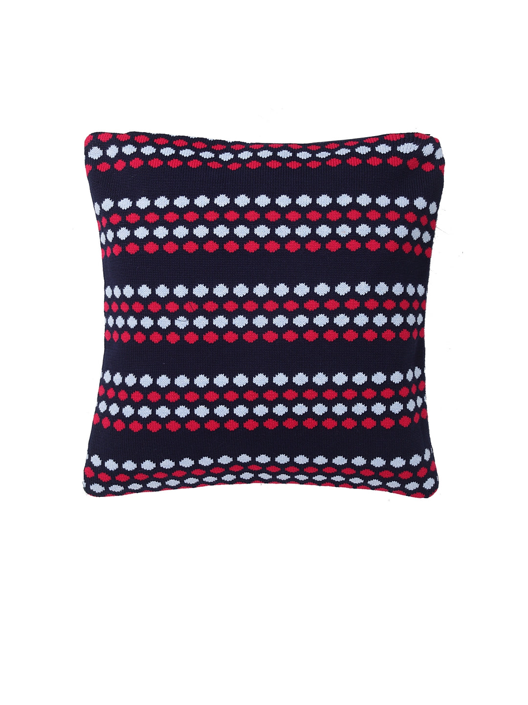 KLOTTHE Set of Two Multi Poly Cotton Cushion Covers With Microfibre Fillers (40X40 cm)