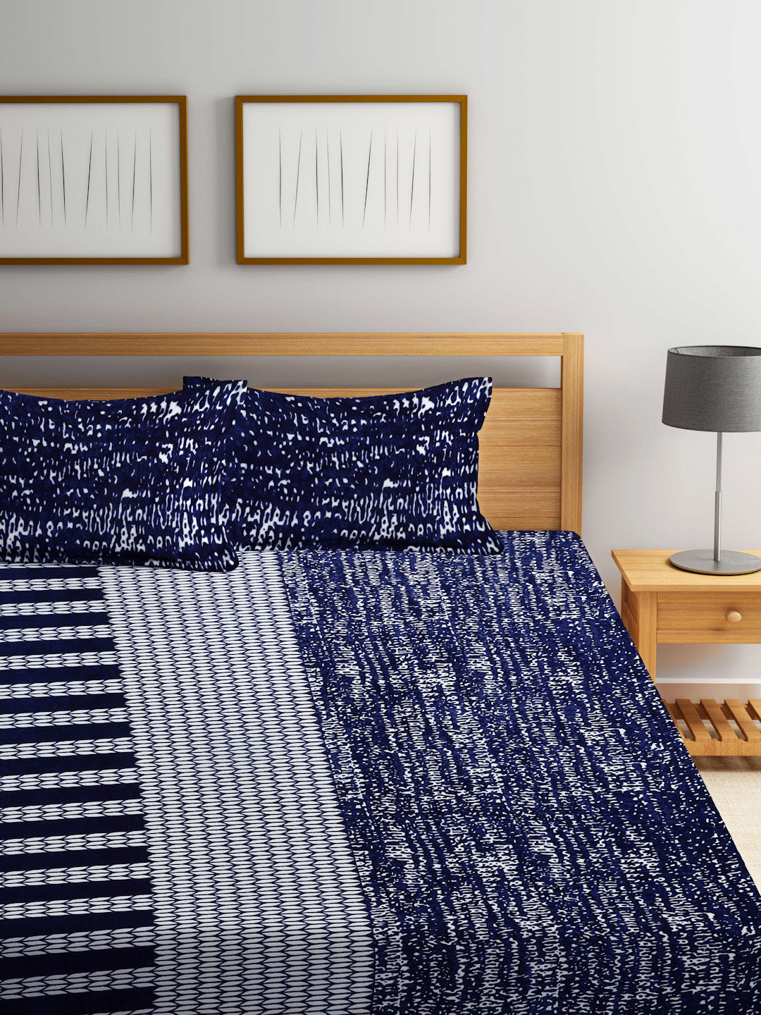 Winter Special Woolen Fleece King Size Bedsheets with 2 Pillow Covers by KLOTTHE®