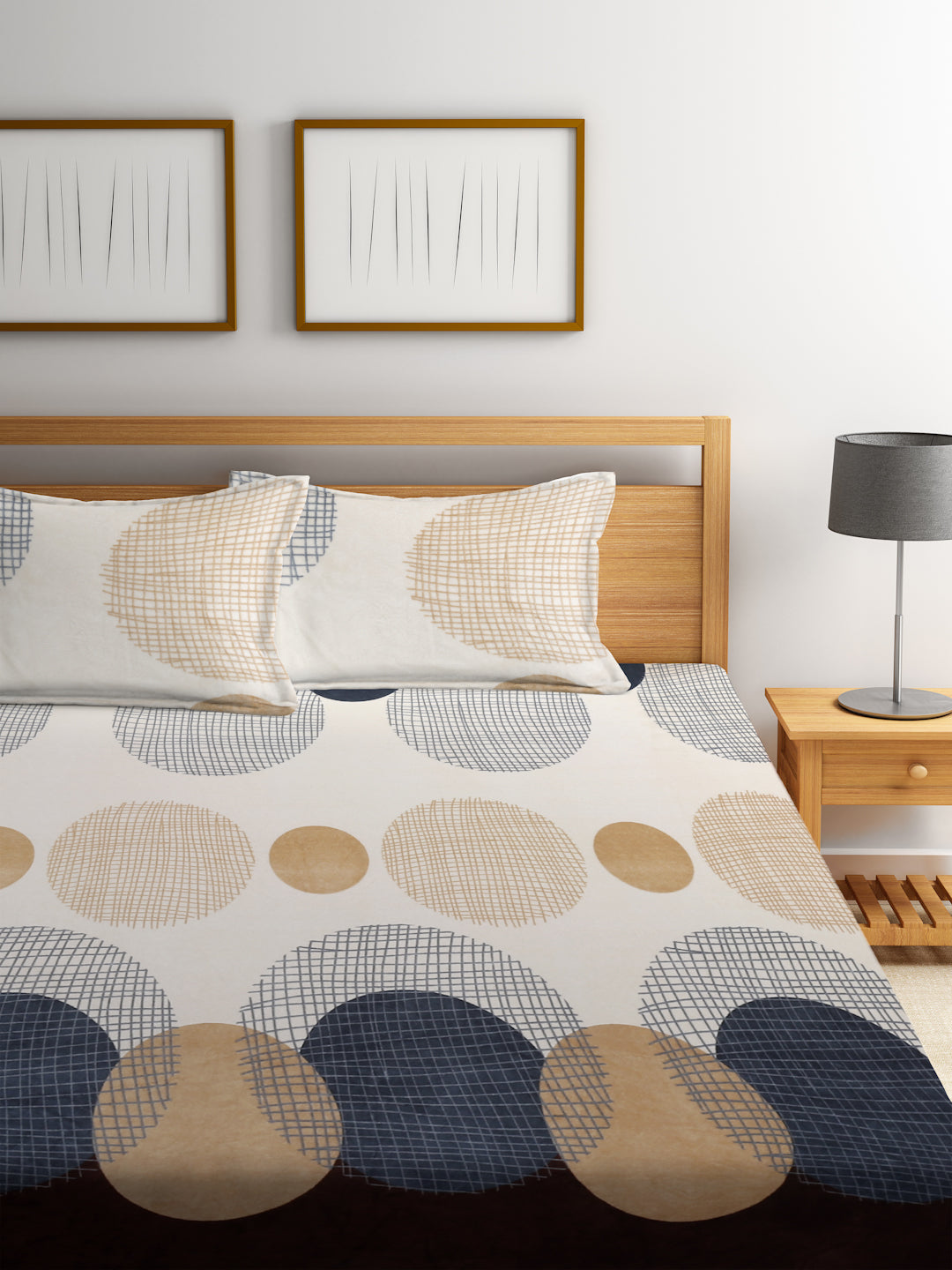 Woolen Fleece King Size Bedsheets with 2 Pillow Covers by KLOTTHE® (Winter Special)