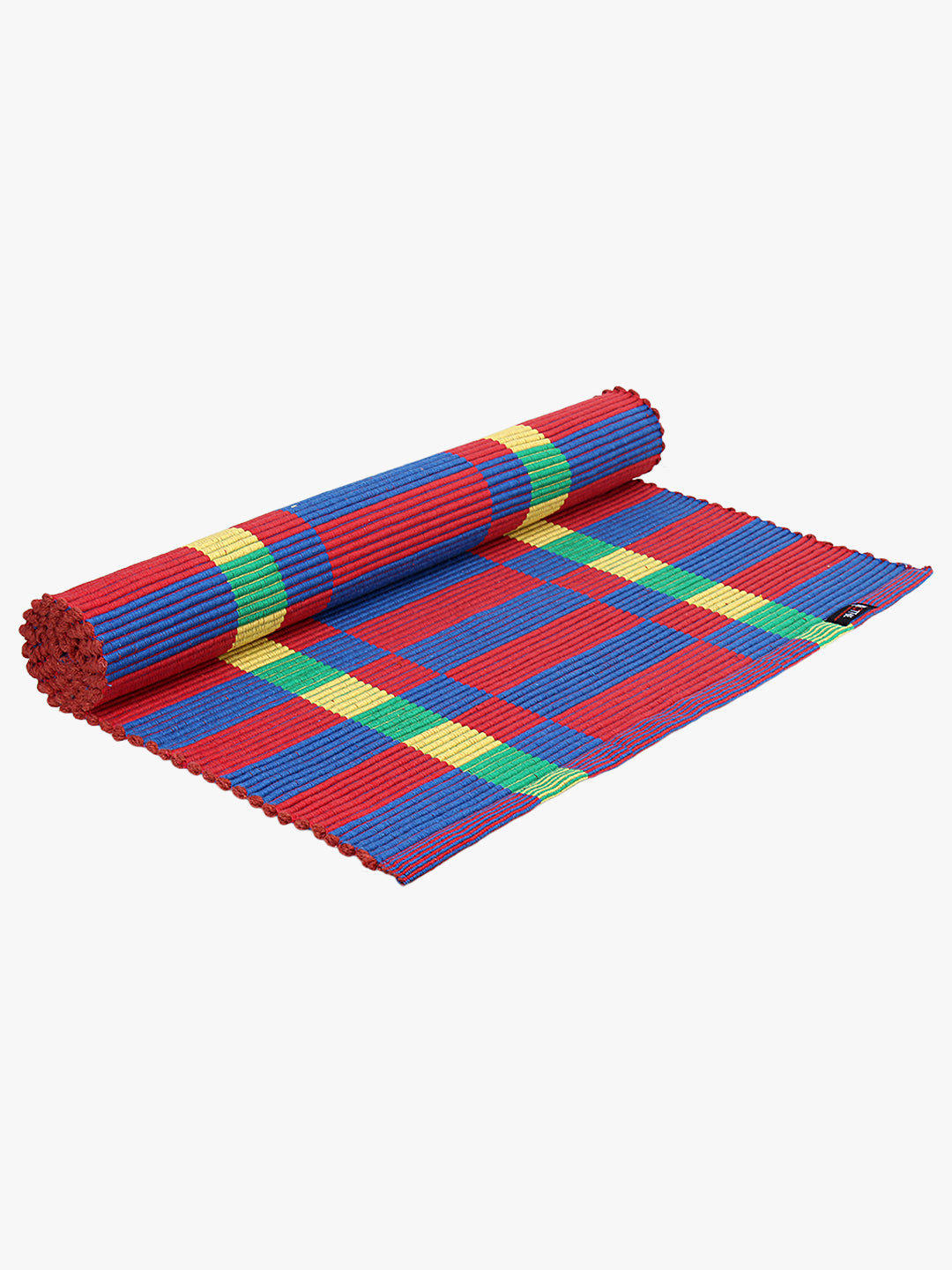 Klotthe Multicolor Rectangular Geometric Cotton Anti-Skid Rugs