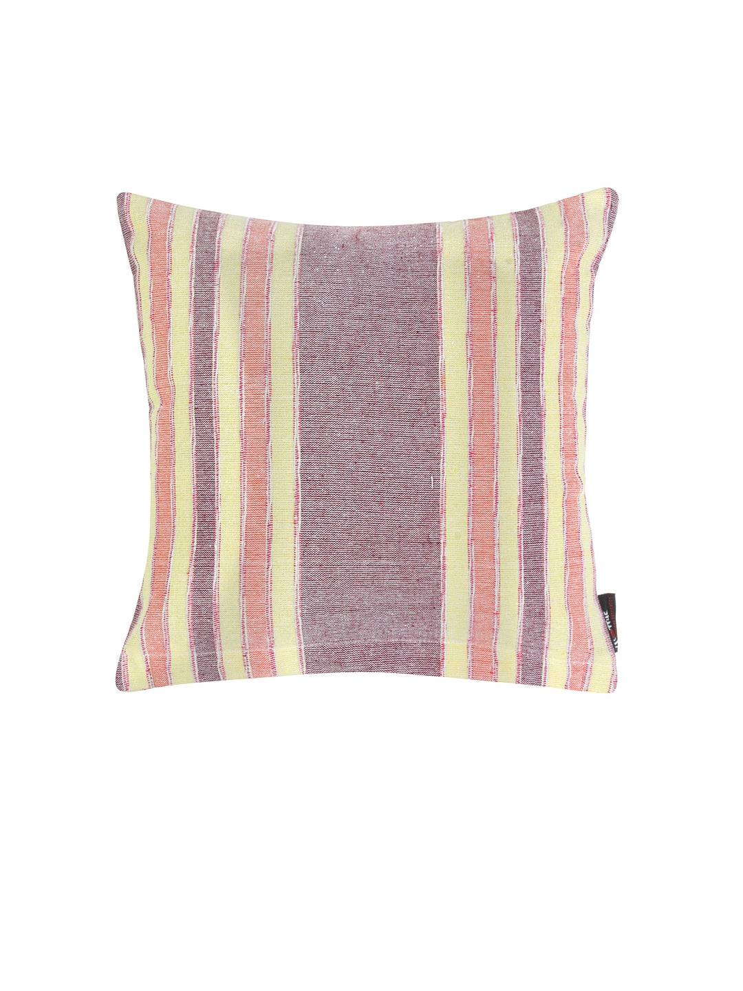 KLOTTHE Set of Five Purple Poly Cotton Cushion Covers With Microfibre Fillers (35X35 cm)