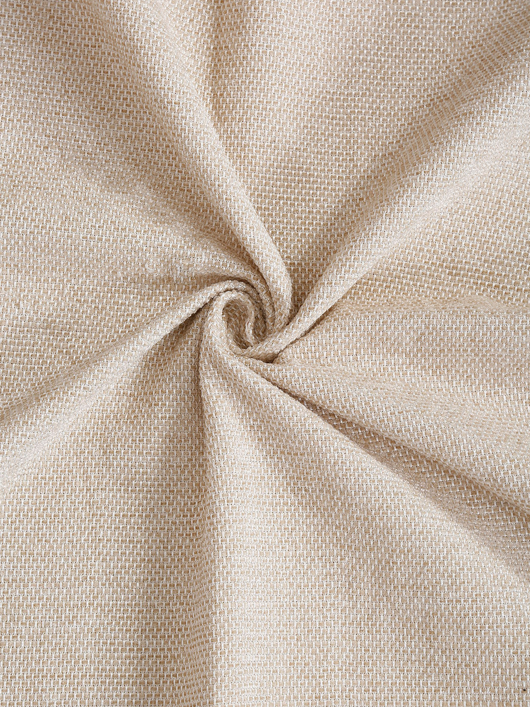 Klotthe Cream Woven Design 6 Seater Rectangular Table Cover