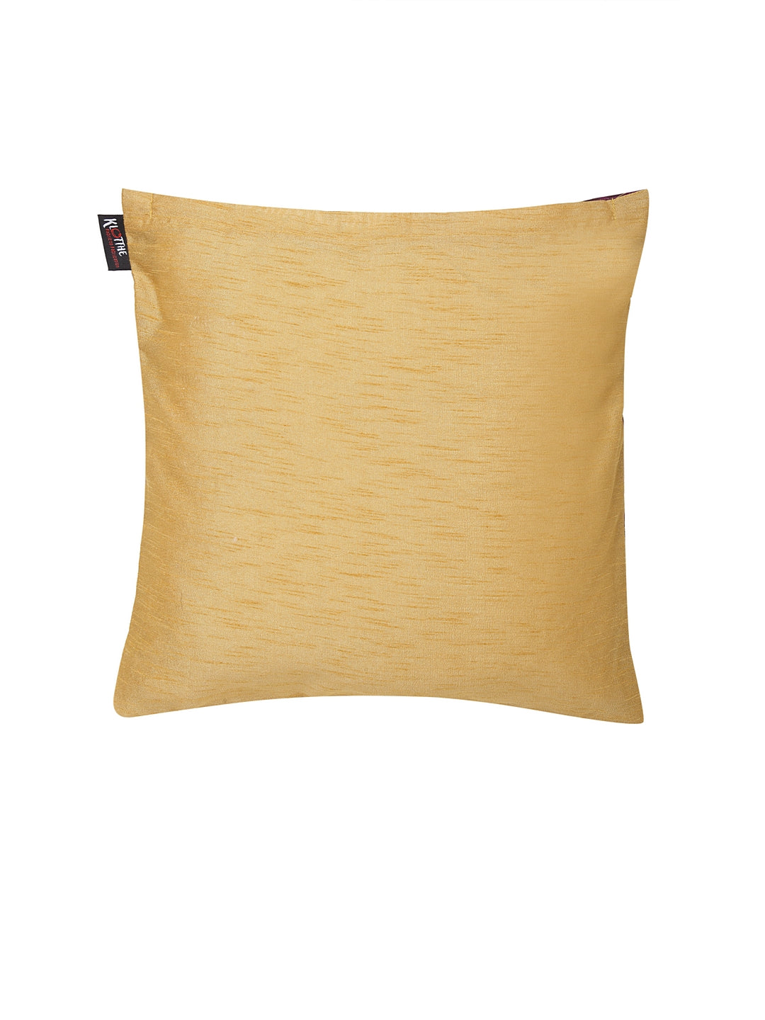 KLOTTHE Set of Two Blue Cotton Silk Embroidered Cushion Covers
