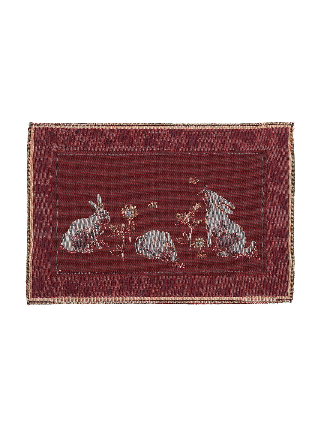 Klotthe Set of 6 Wooven Multicolor Dining Table Mats
