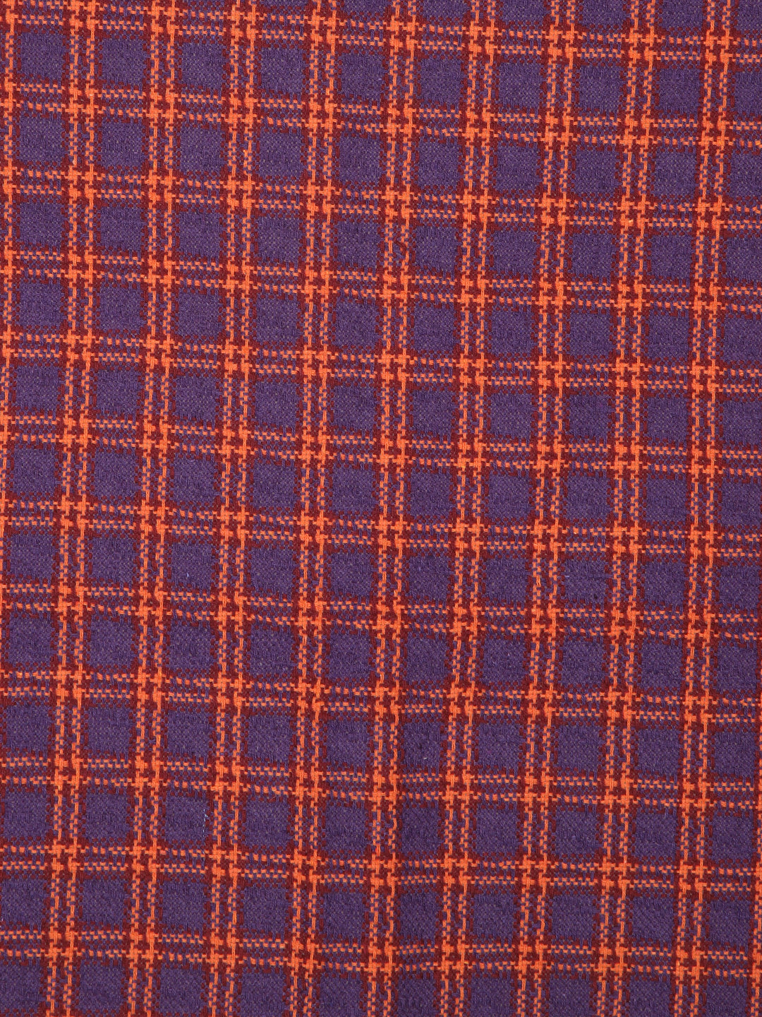 KLOTTHE Purple Cotton Striped Rectangle Table Cover (72X52 Inch)