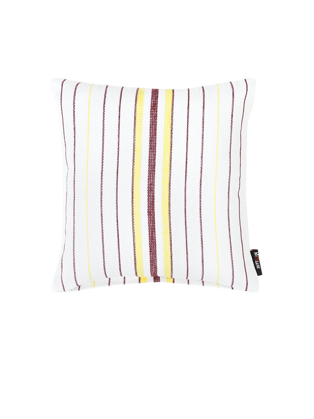 KLOTTHE Set of Five White Poly Cotton Cushion Covers With Microfibre Fillers (35X35 cm)