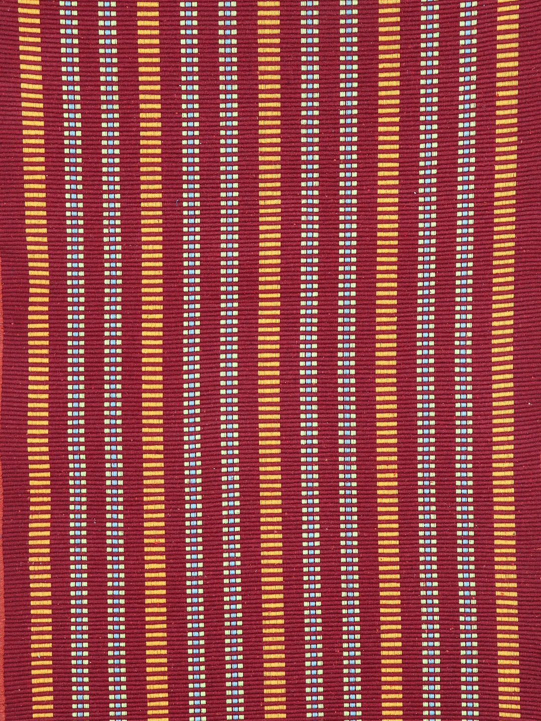 Klotthe Red Striped Cotton Anti-Skid Rugs