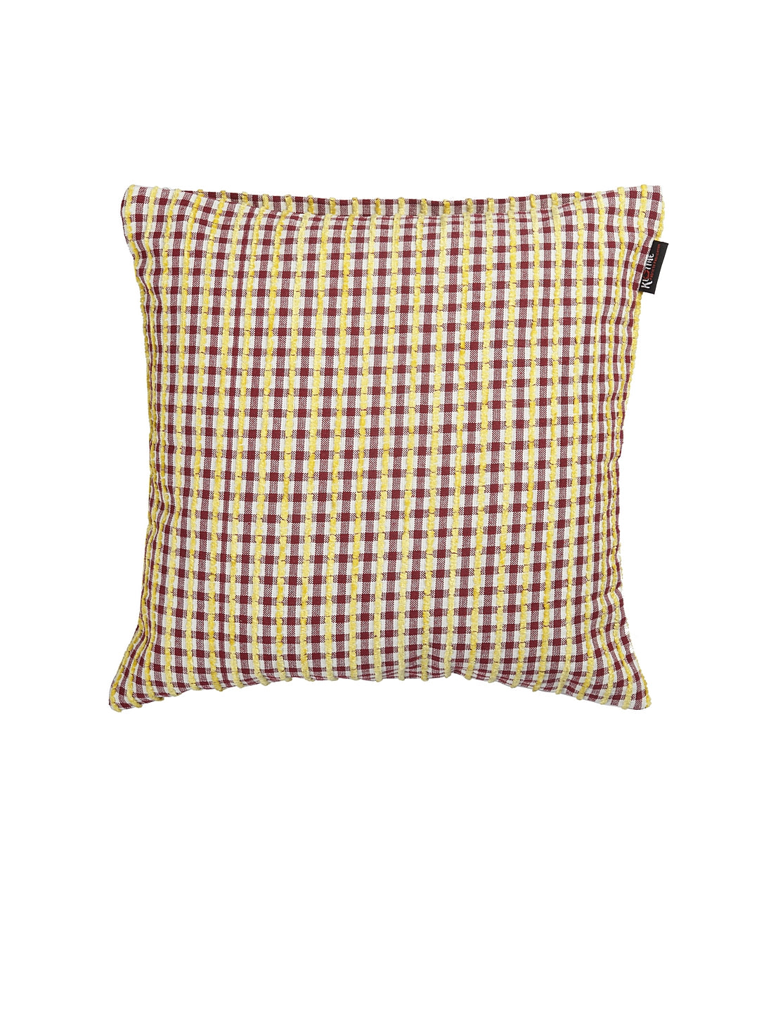 KLOTTHE Set of Five Multi Poly Cotton Cushion Covers With Microfibre Fillers (40X40 cm)