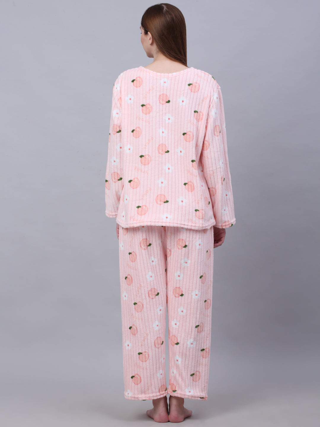 Woolen Fleece Winter Warm Night Suit for Women by KLOTTHE®