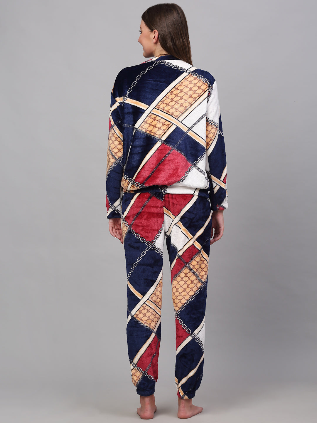 Klotthe Women MultiColor Printed Wool Blend Night Suit