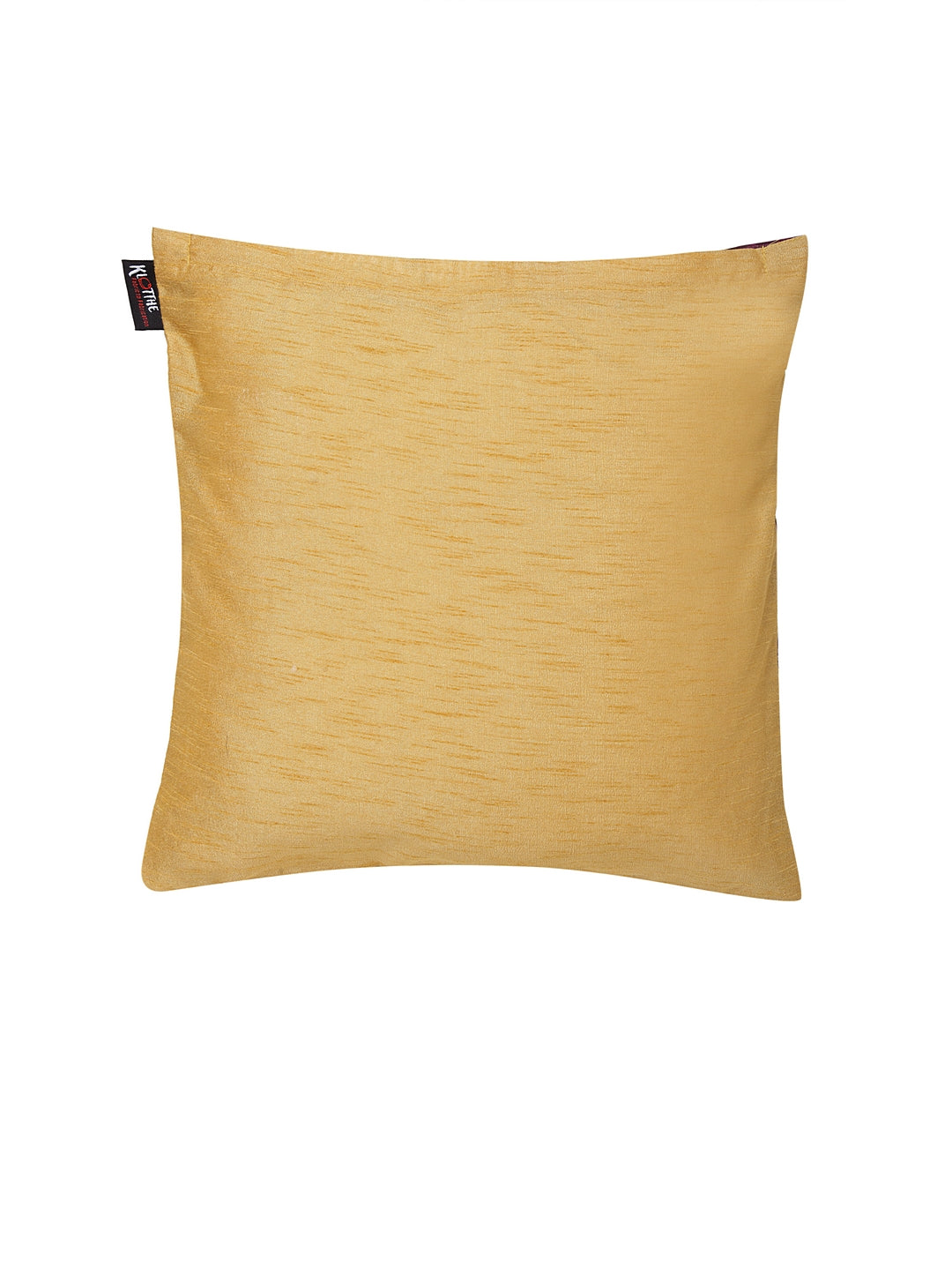 KLOTTHE Set of Two Purple Poly Cotton Cushion Covers With Microfibre Fillers (40X40 cm)