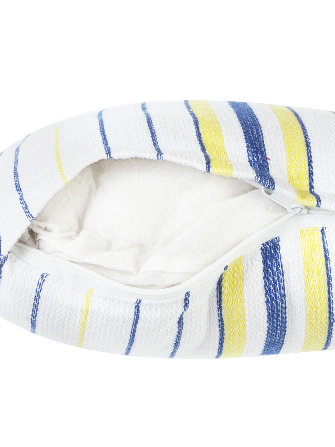 KLOTTHE Set of Five White Poly Cotton Cushion Covers With Microfibre Fillers (35X35 cm)