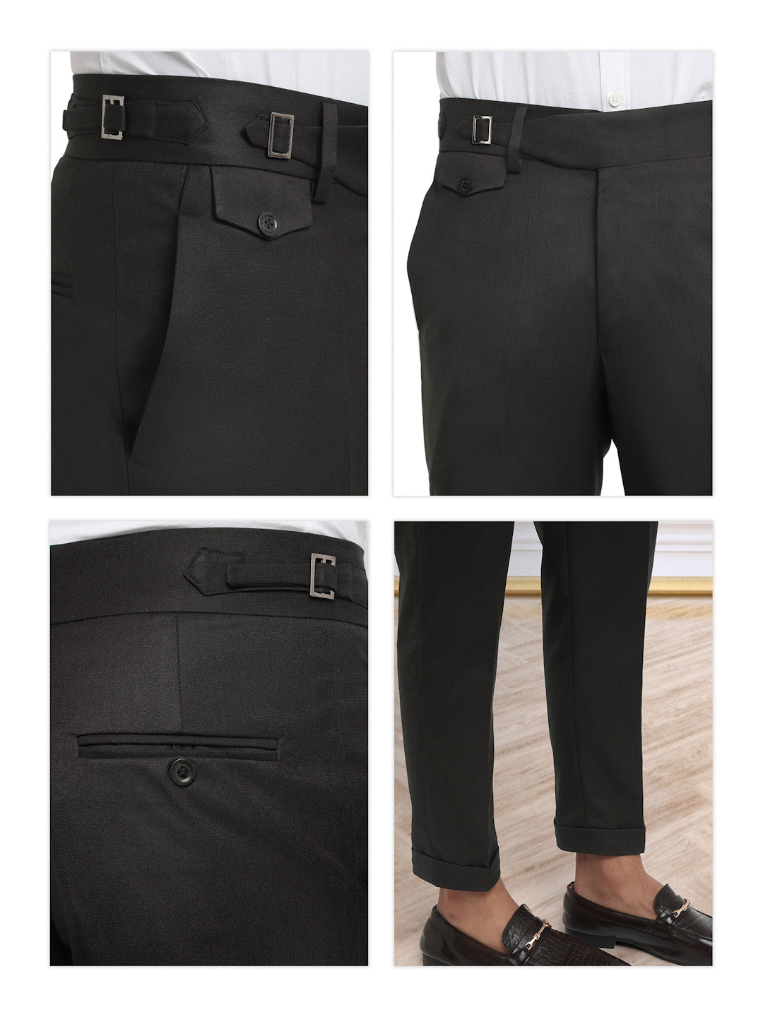 Italian Style Formal Gurkha Pant-DarkBrown