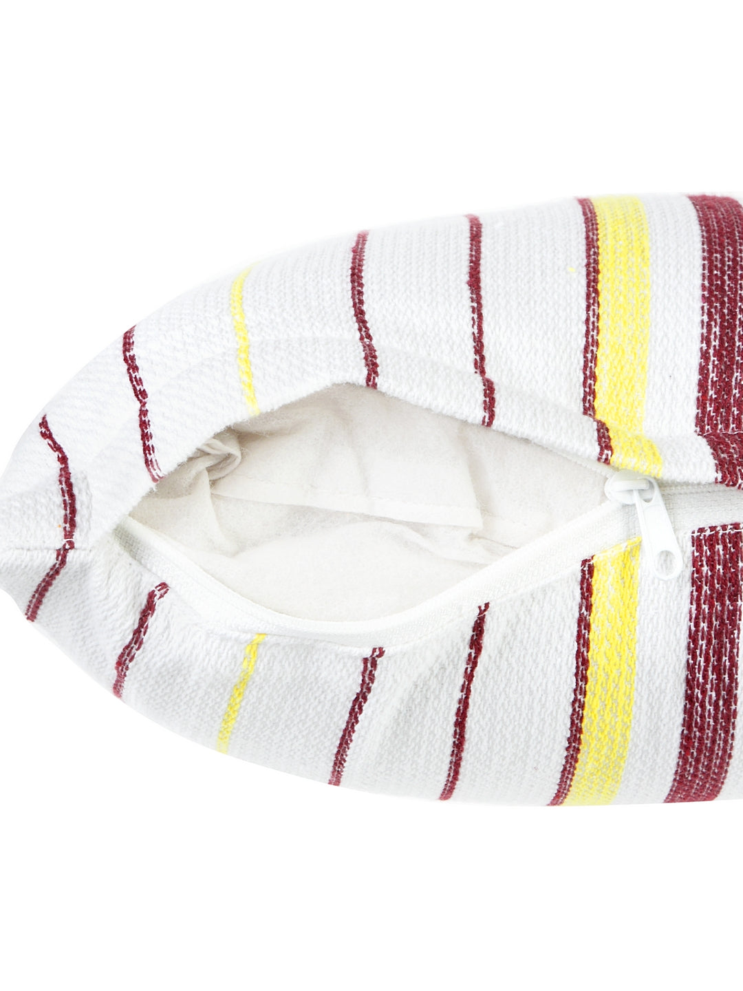KLOTTHE Set of Five White Poly Cotton Cushion Covers With Microfibre Fillers (35X35 cm)