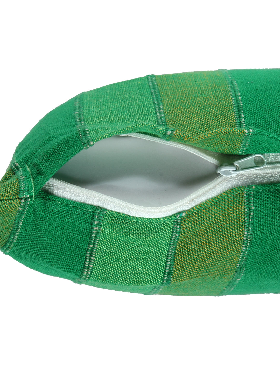 KLOTTHE Set of 5 Green Cotton Jacquard Cushion Covers (35X35 cm)