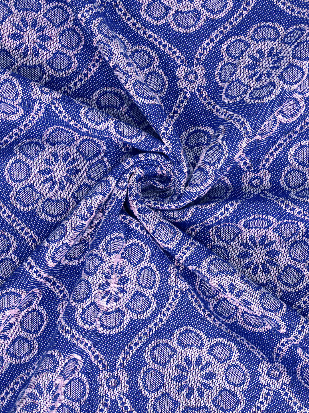 100% Pure Cotton King Size Handwoven Bed Cover with Two Pillow Covers by KLOTTHEĀ® (Blue)