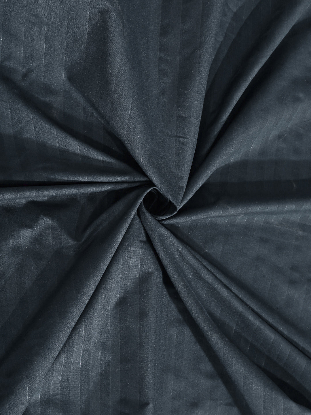 Klotthe Black Cotton Blend Double Bed Sheet with 2 Pillow Covers
