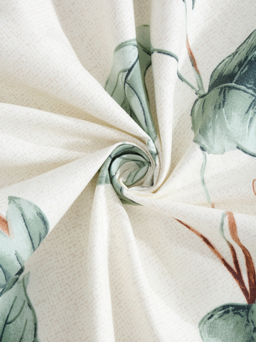 Klotthe Multi Floral 300 TC Cotton Blend Elasticated Double Bedsheet with 2 Pillow Covers