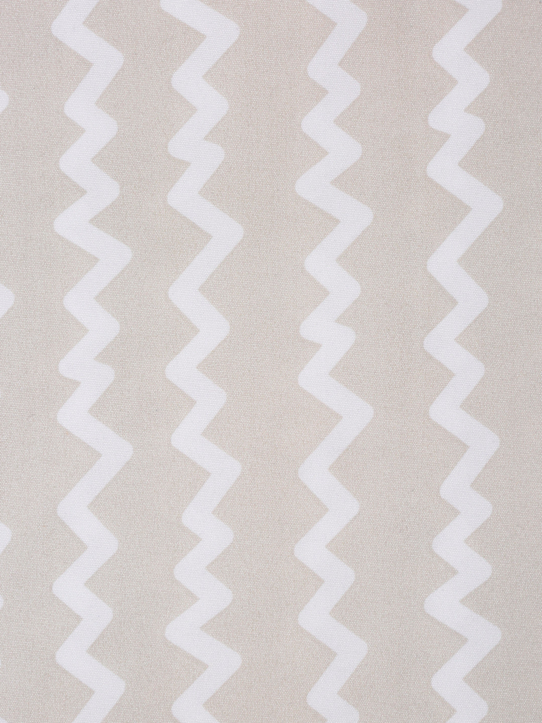 Klotthe Beige Abstract 300 TC Cotton Blend Single Bedsheet with Pillow Cover