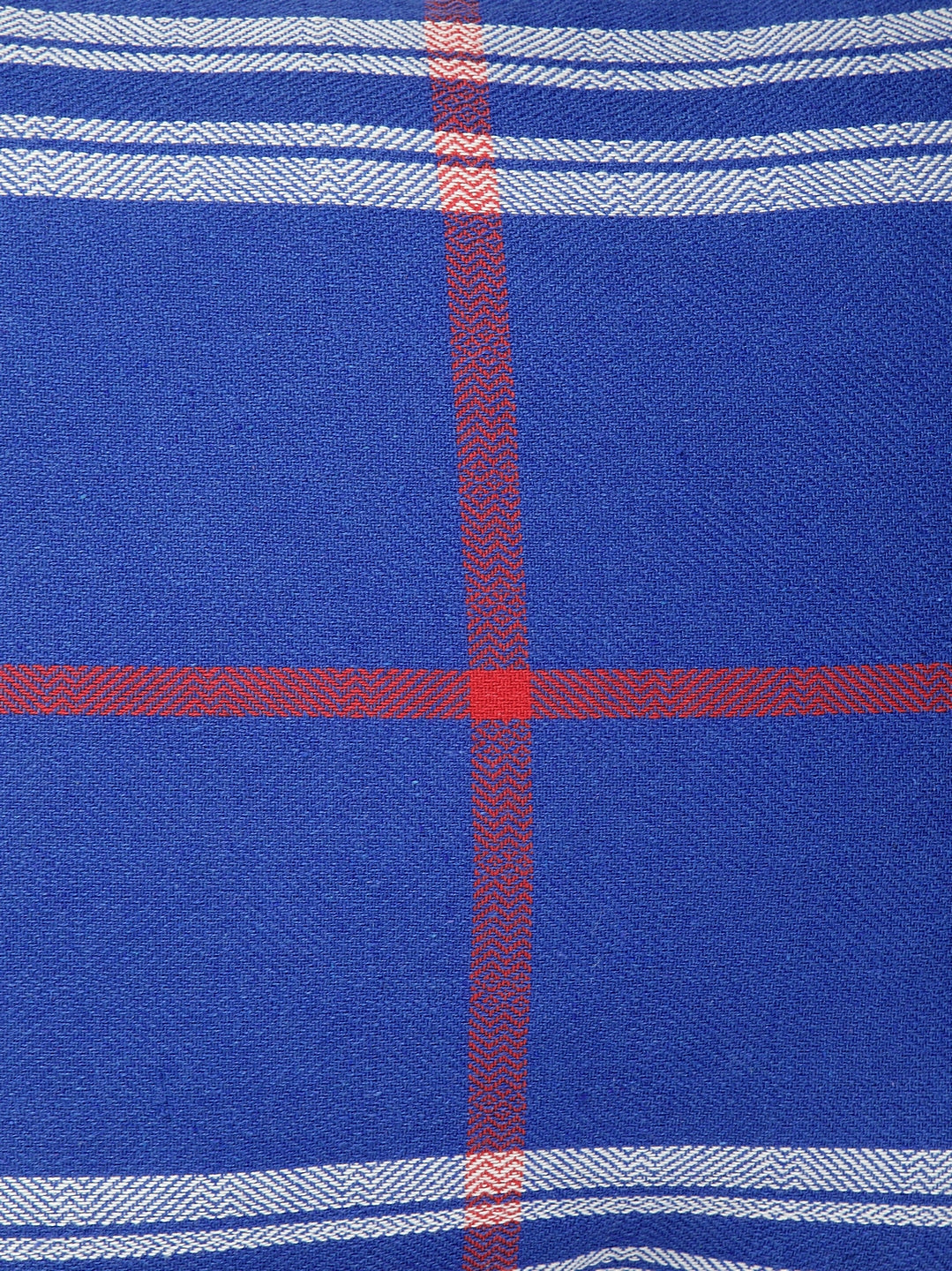 KLOTTHE Set of Five Blue Poly Cotton Cushion Covers With Microfibre Fillers (40X40 cm)
