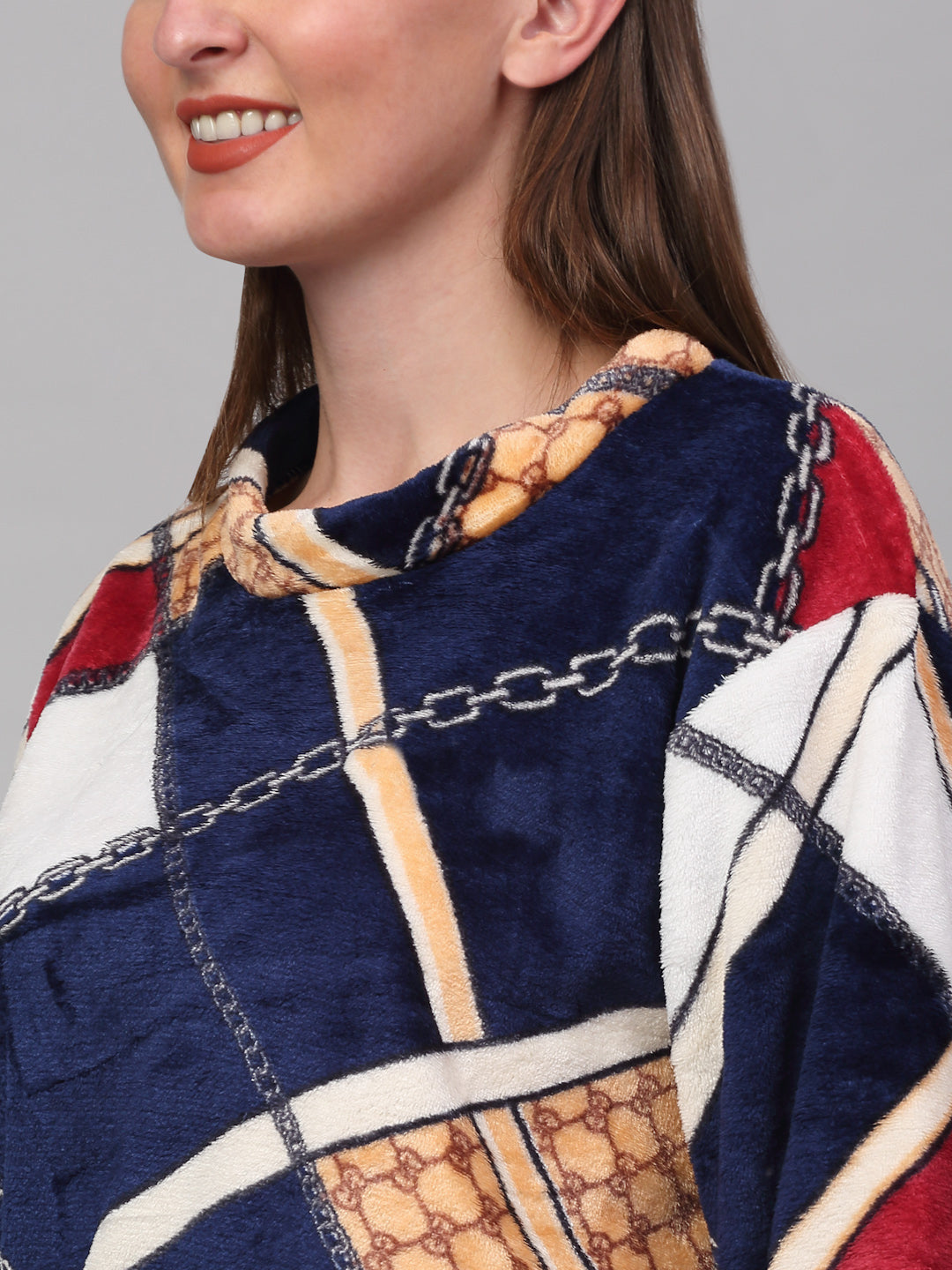 Klotthe Women MultiColor Printed Wool Blend Night Suit