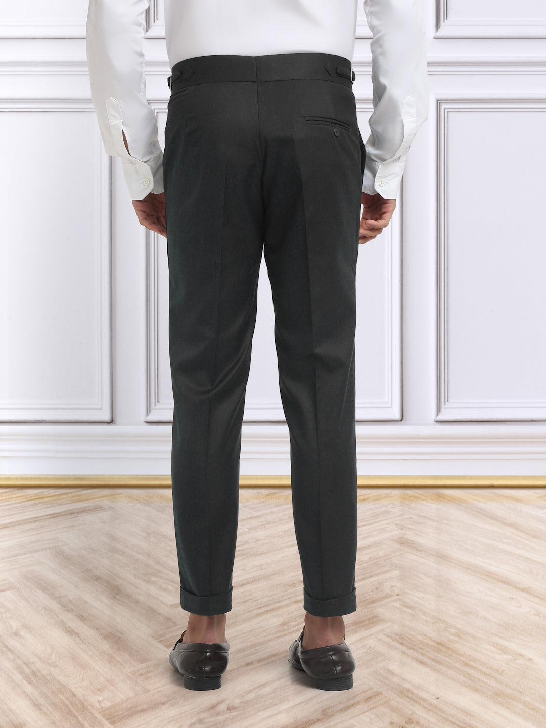 Italian Style Formal Gurkha Pant-Black