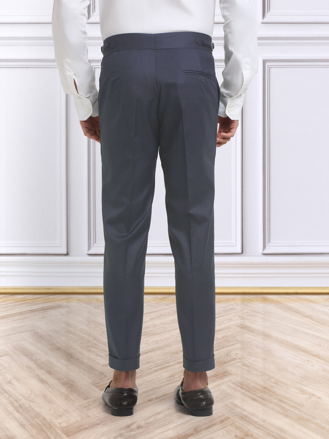 Italian Style Formal Gurkha Pant-LightBlue