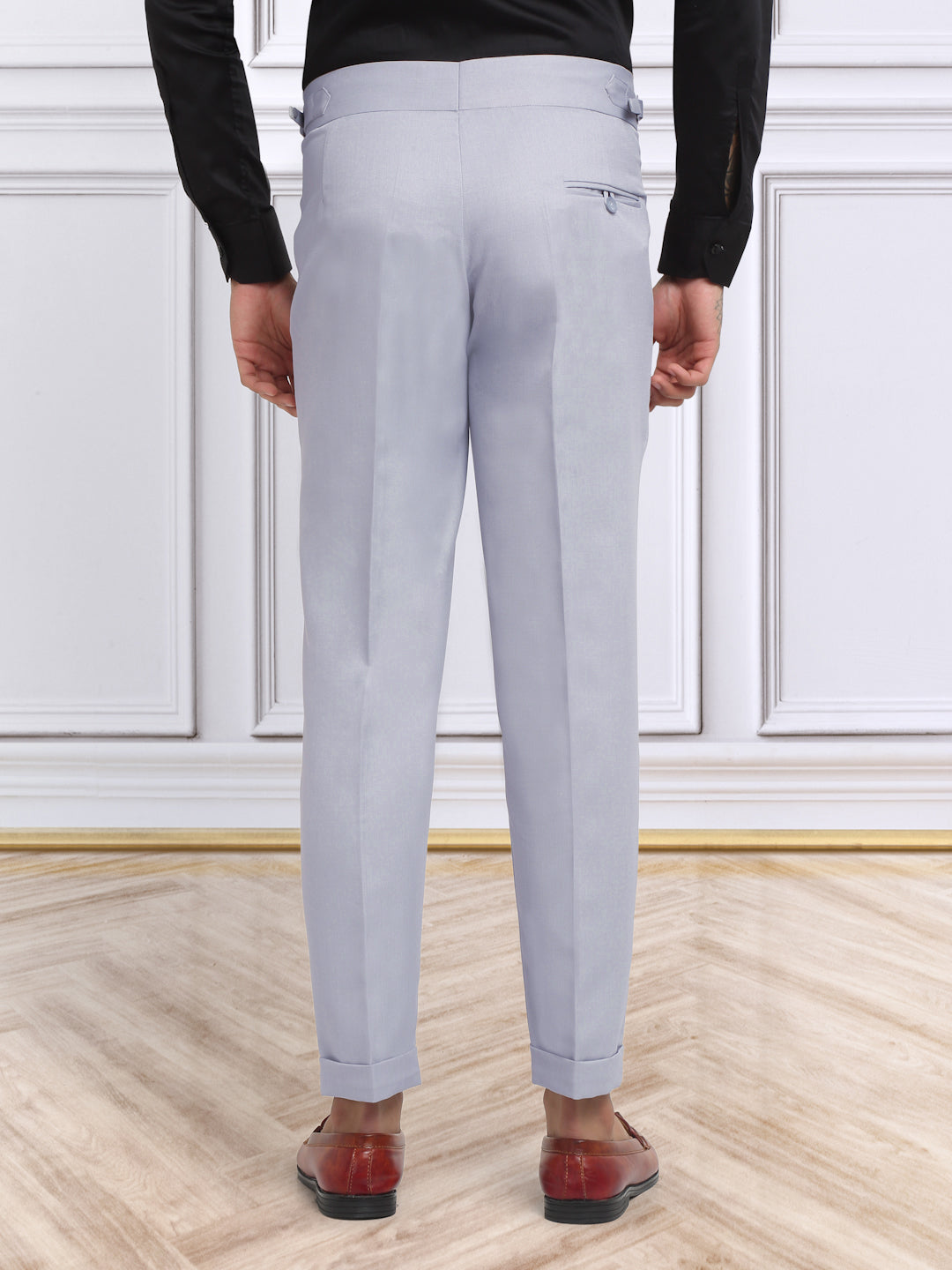 Italian Style Formal Gurkha Pant-Grey