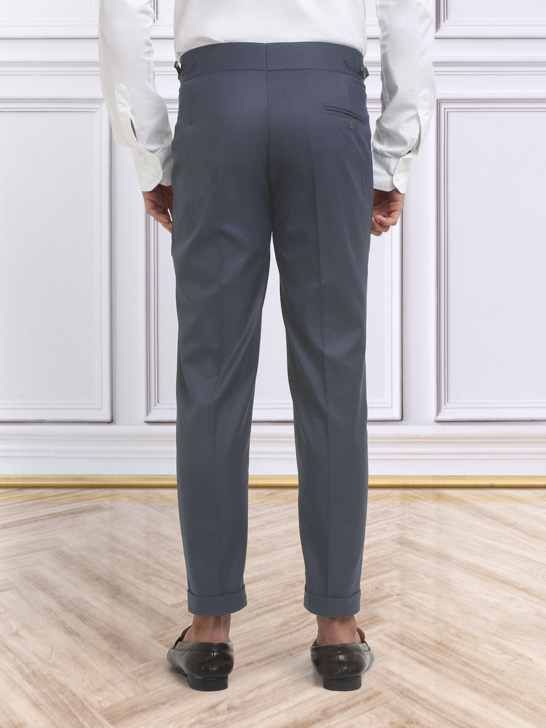 Italian Style Formal Gurkha Pant-LightBlue
