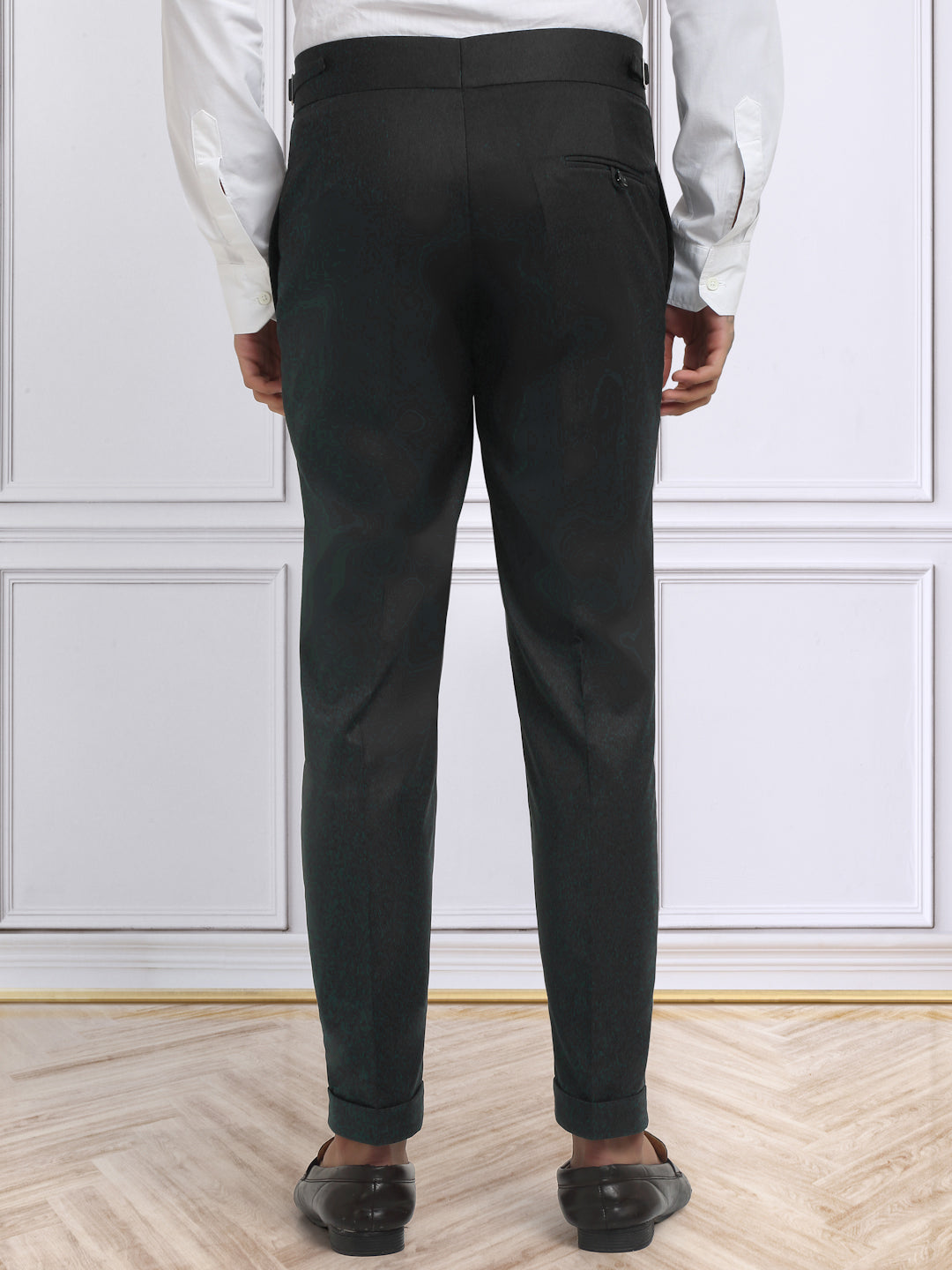 Italian Style Formal Gurkha Pant-Black