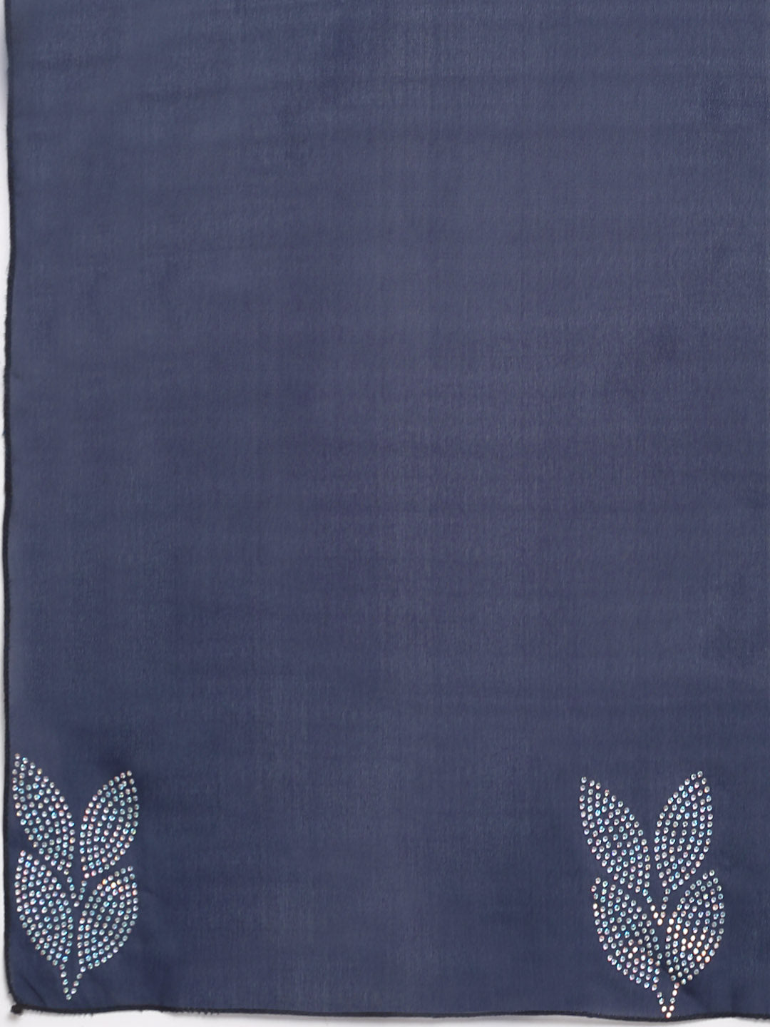 Klotthe Women Navy Blue Solid Burqa With Scarf