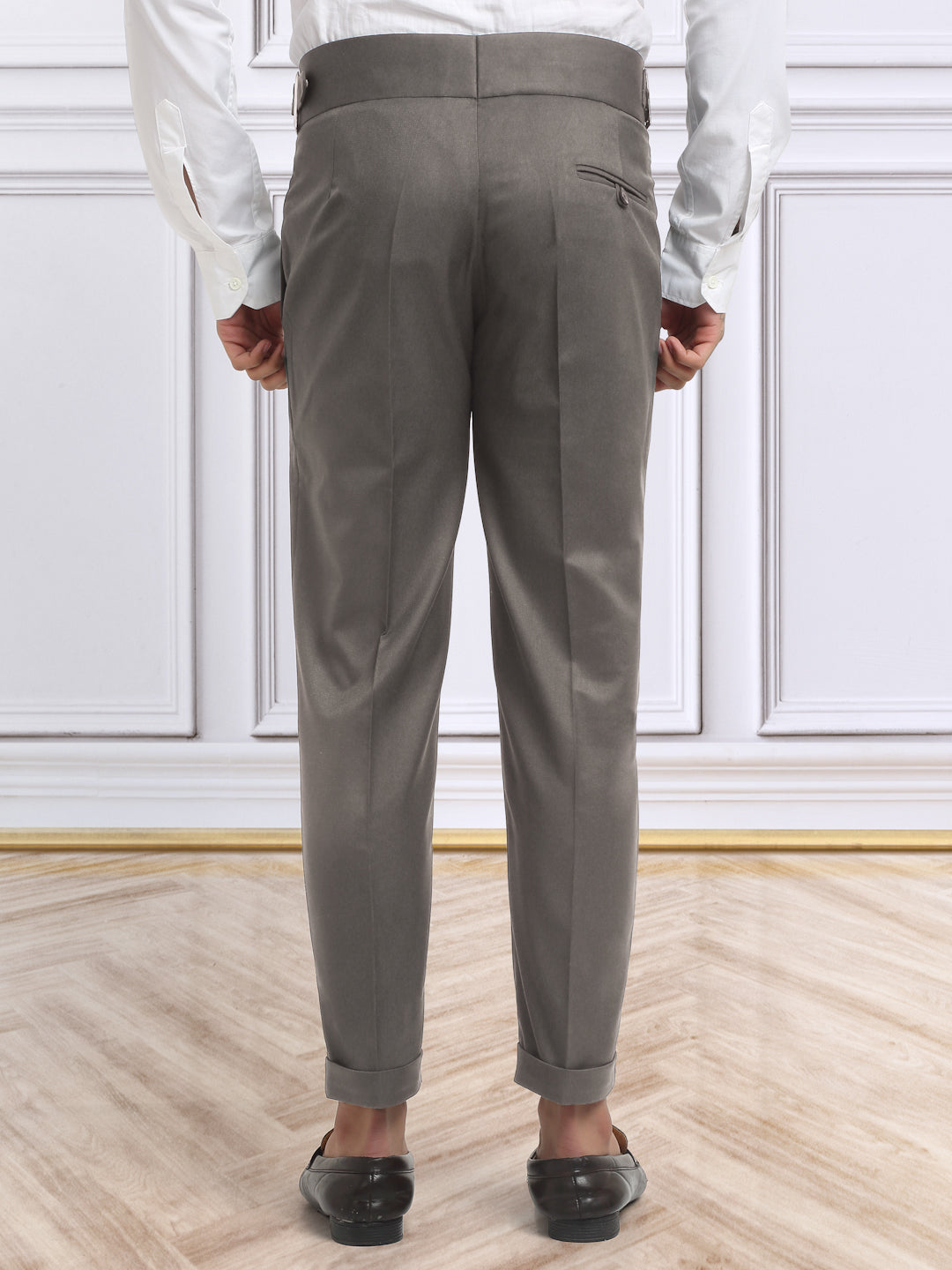Italian Style Formal Gurkha Pant-Brown