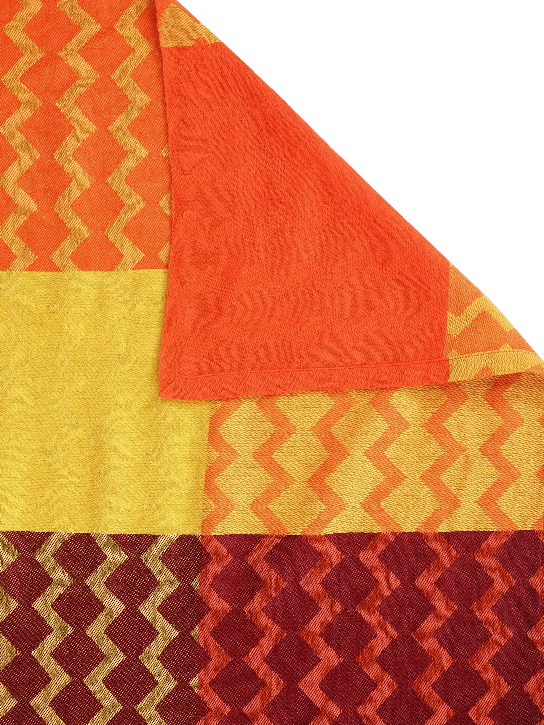 100% Pure Cotton King Size Handwoven Bed Cover with Two Pillow Covers by KLOTTHEĀ® (Green)