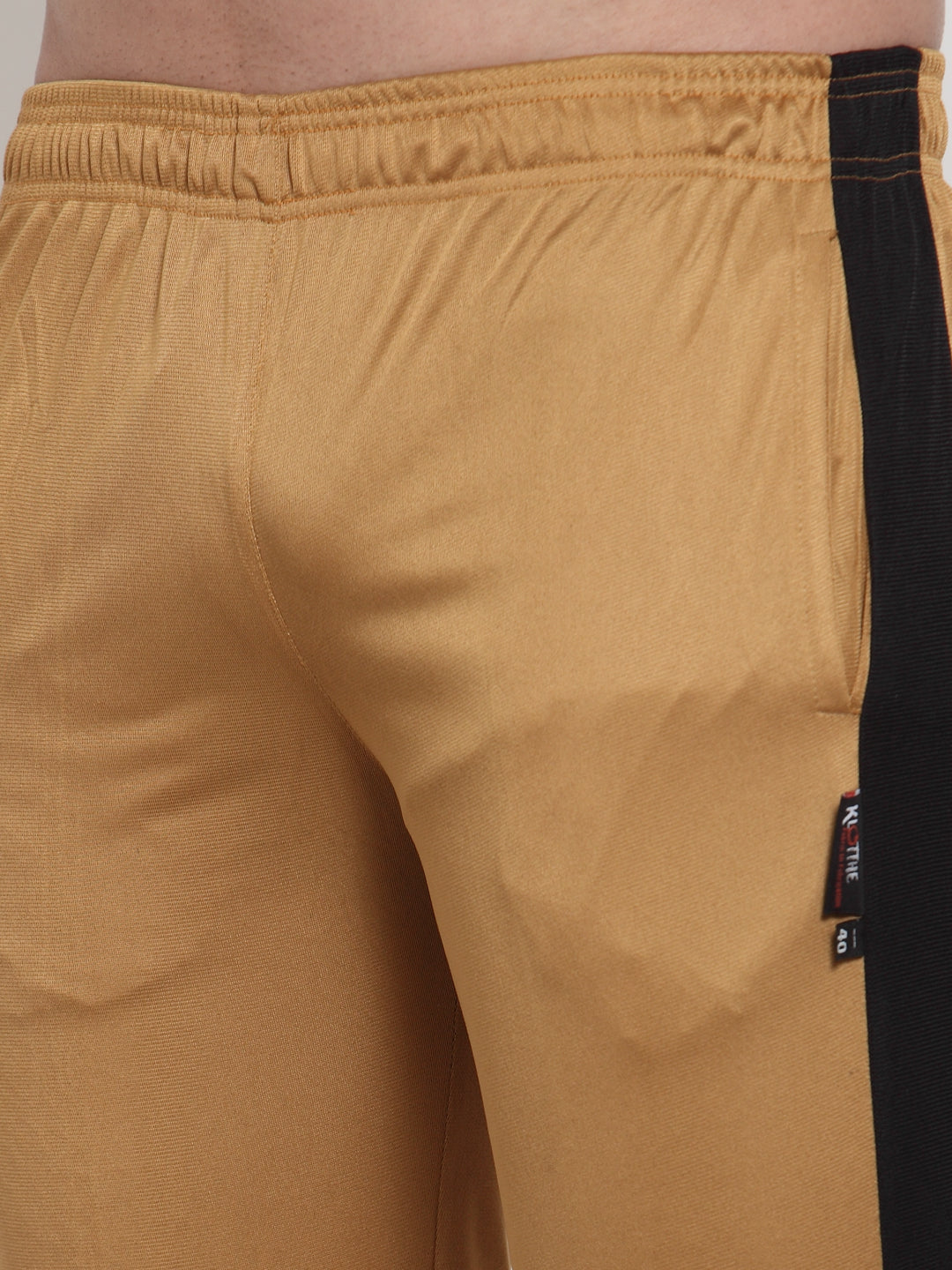 KLOTTHE Mustard Polyester Solid Tracksuit