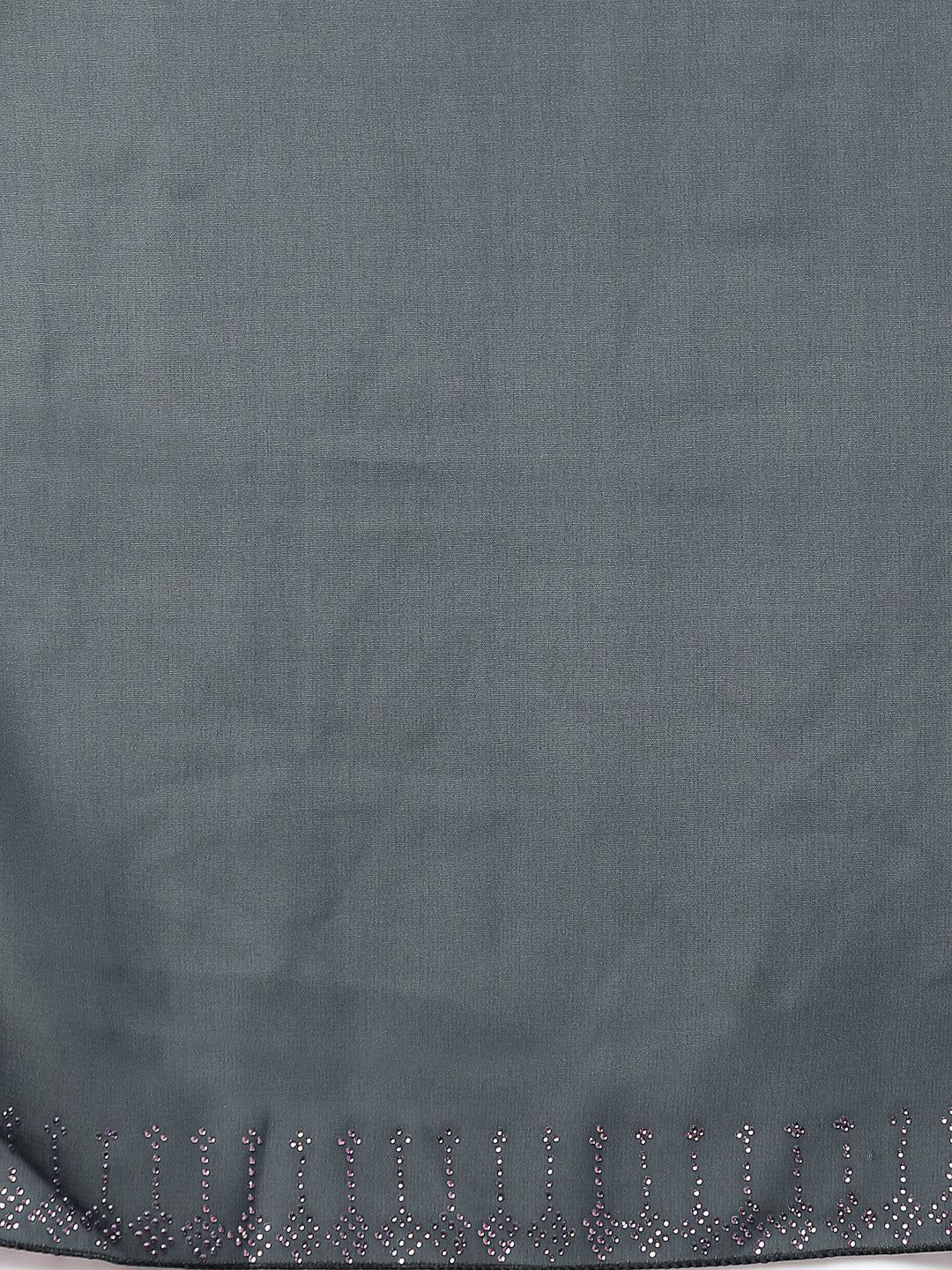Klotthe Women Grey Embellished Burqa With Scarves