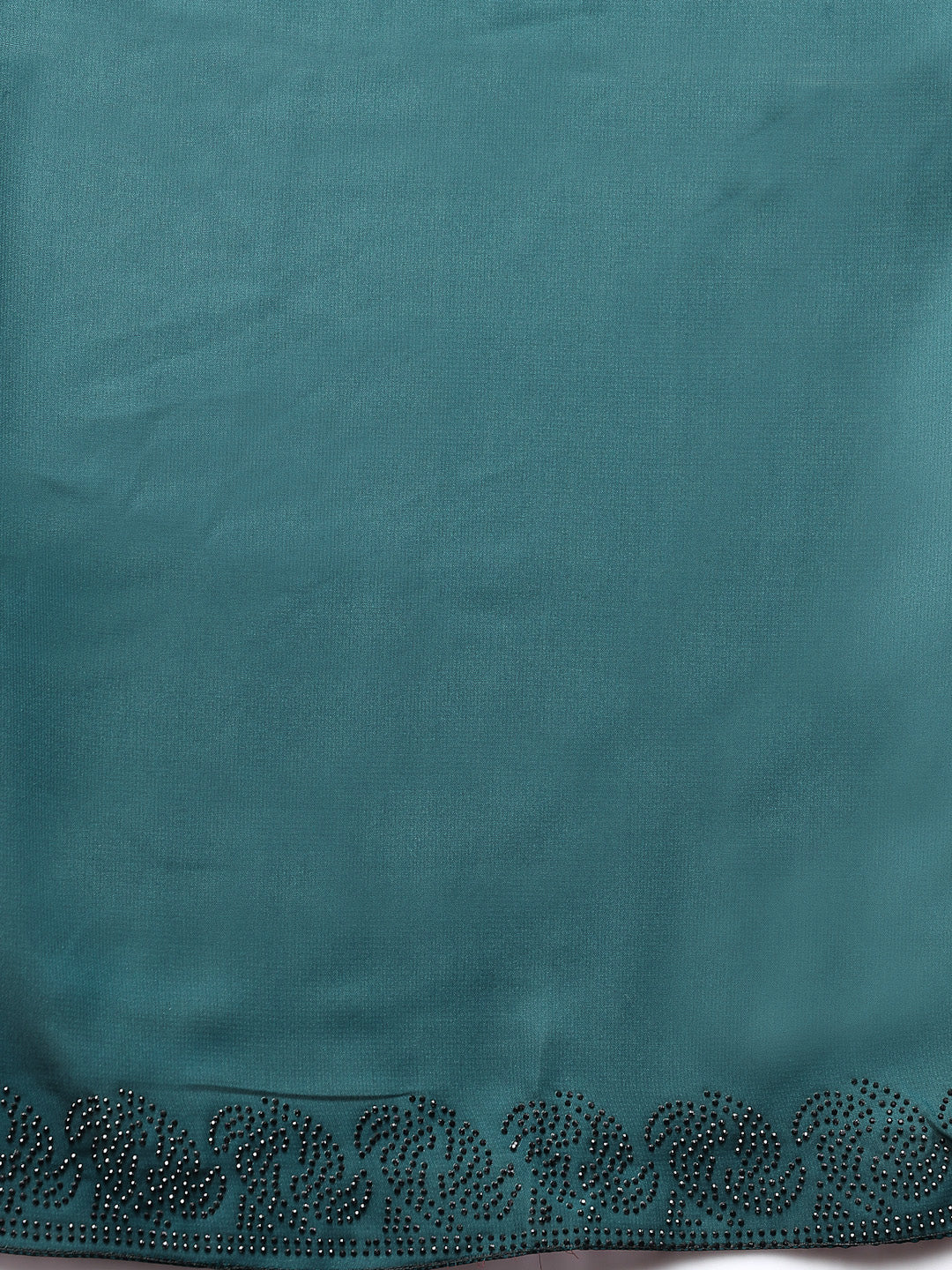Klotthe Women Turquise Embellished Burqa With Scarves