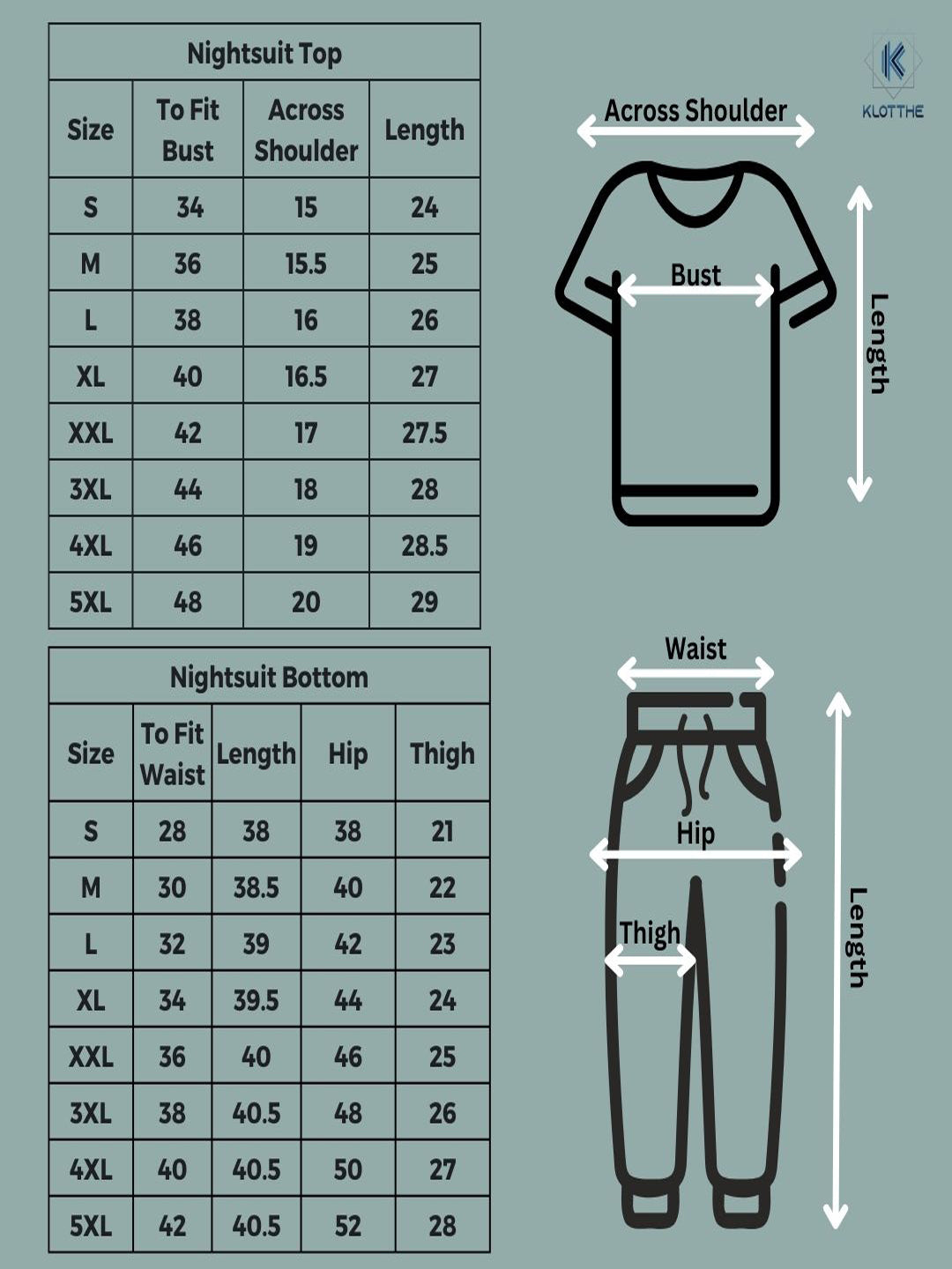 Solid Cotton Night Suits for Women by KLOTTHEĀ®