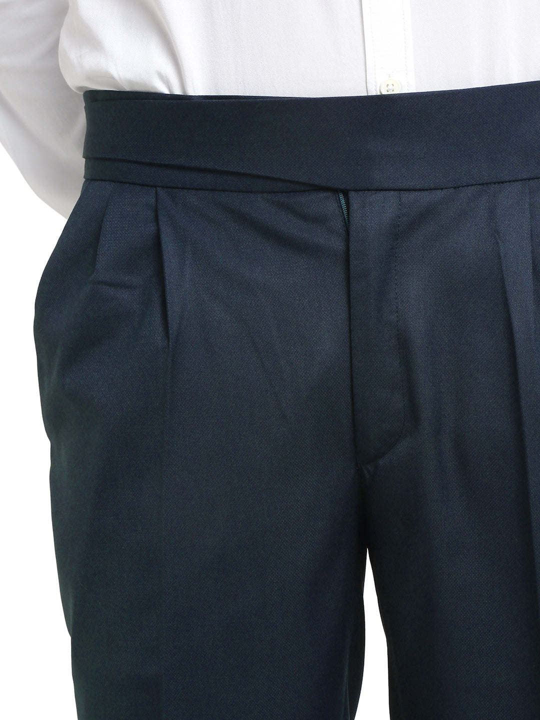 Italian Style Formal Gurkha Pant-NavyBlue