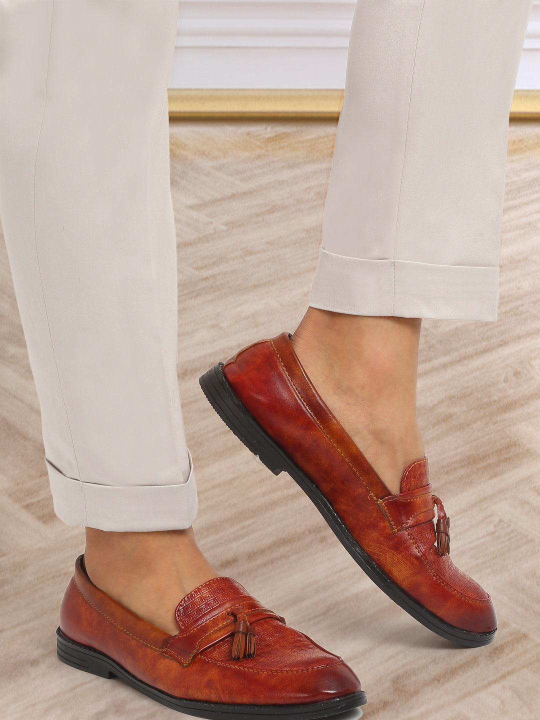 Italian Style Formal Gurkha Pant-Cream